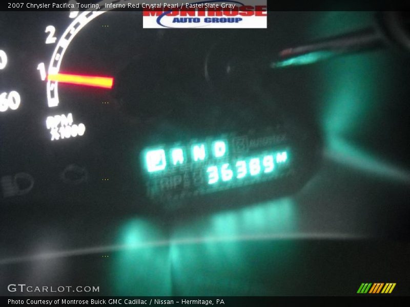 Inferno Red Crystal Pearl / Pastel Slate Gray 2007 Chrysler Pacifica Touring