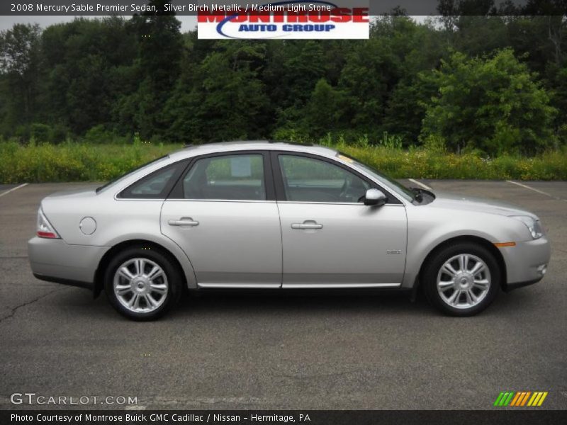 Silver Birch Metallic / Medium Light Stone 2008 Mercury Sable Premier Sedan