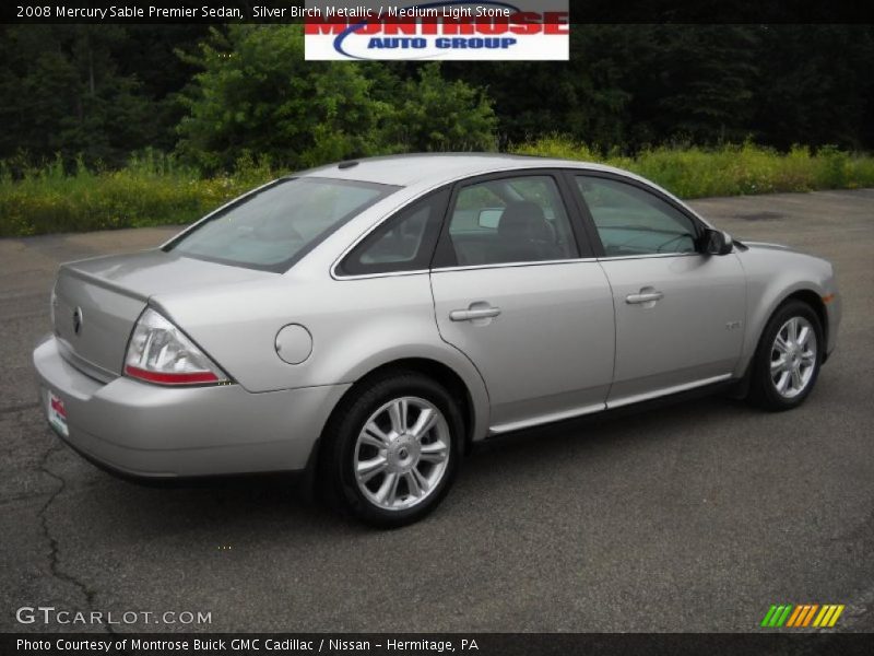 Silver Birch Metallic / Medium Light Stone 2008 Mercury Sable Premier Sedan