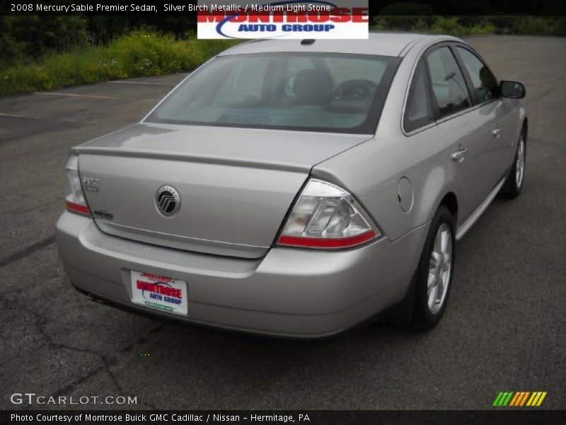 Silver Birch Metallic / Medium Light Stone 2008 Mercury Sable Premier Sedan