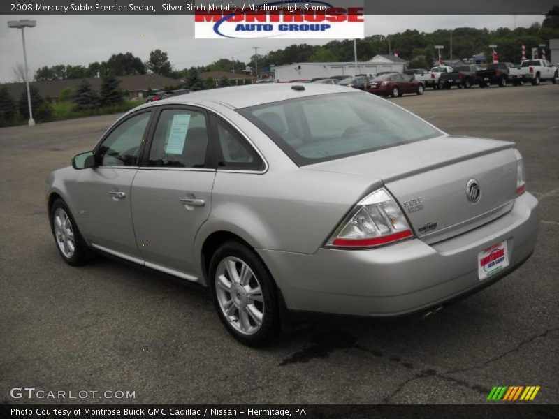 Silver Birch Metallic / Medium Light Stone 2008 Mercury Sable Premier Sedan