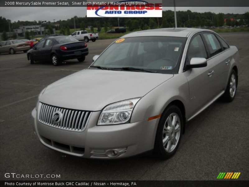 Silver Birch Metallic / Medium Light Stone 2008 Mercury Sable Premier Sedan