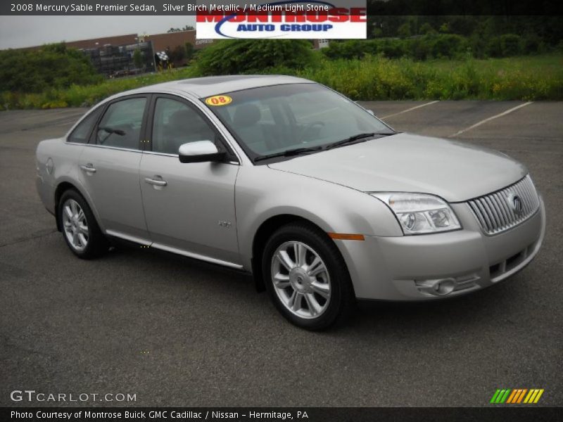 Silver Birch Metallic / Medium Light Stone 2008 Mercury Sable Premier Sedan