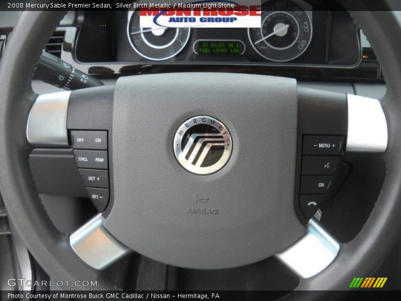 Silver Birch Metallic / Medium Light Stone 2008 Mercury Sable Premier Sedan