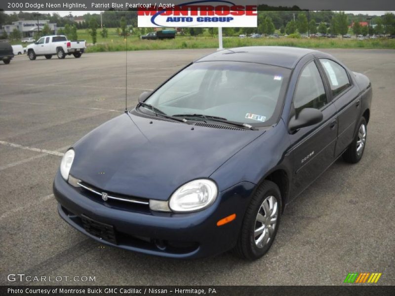 Patriot Blue Pearlcoat / Agate 2000 Dodge Neon Highline