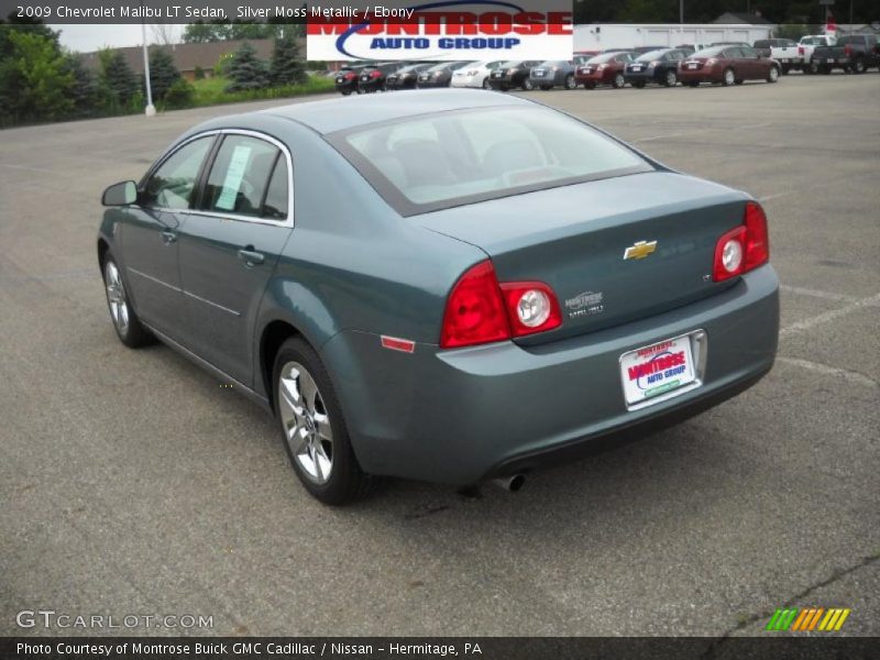 Silver Moss Metallic / Ebony 2009 Chevrolet Malibu LT Sedan