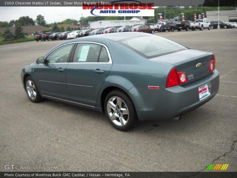 Silver Moss Metallic / Ebony 2009 Chevrolet Malibu LT Sedan
