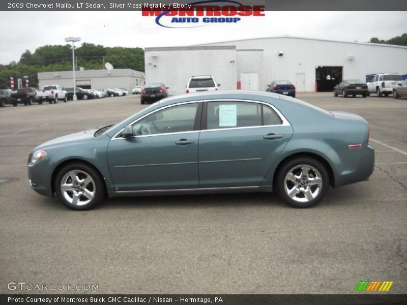 Silver Moss Metallic / Ebony 2009 Chevrolet Malibu LT Sedan