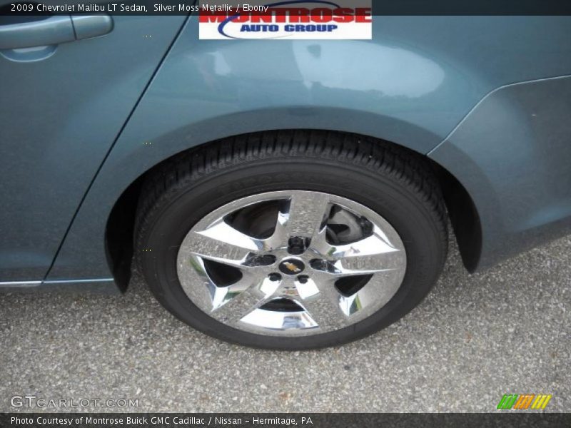 Silver Moss Metallic / Ebony 2009 Chevrolet Malibu LT Sedan