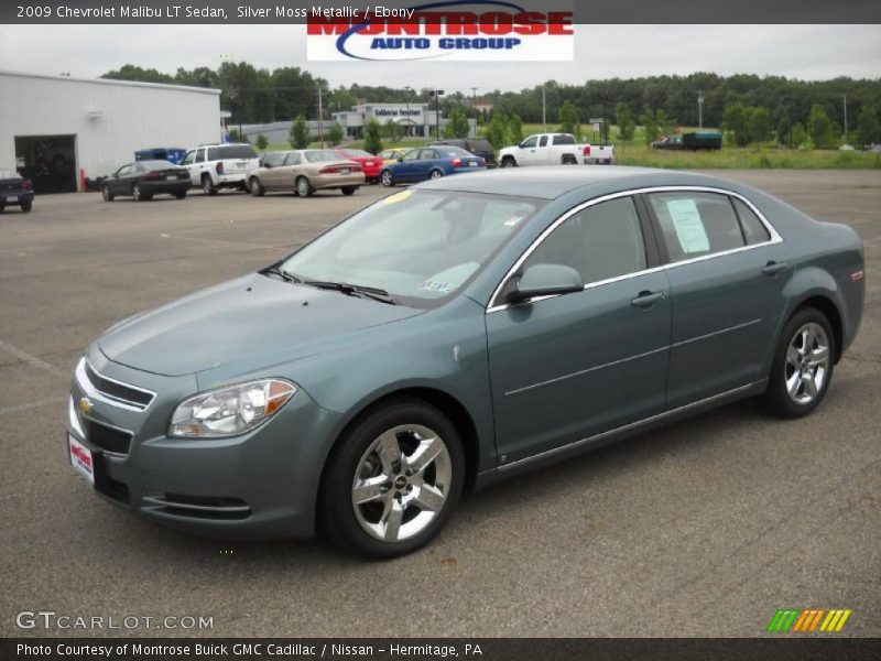 Silver Moss Metallic / Ebony 2009 Chevrolet Malibu LT Sedan