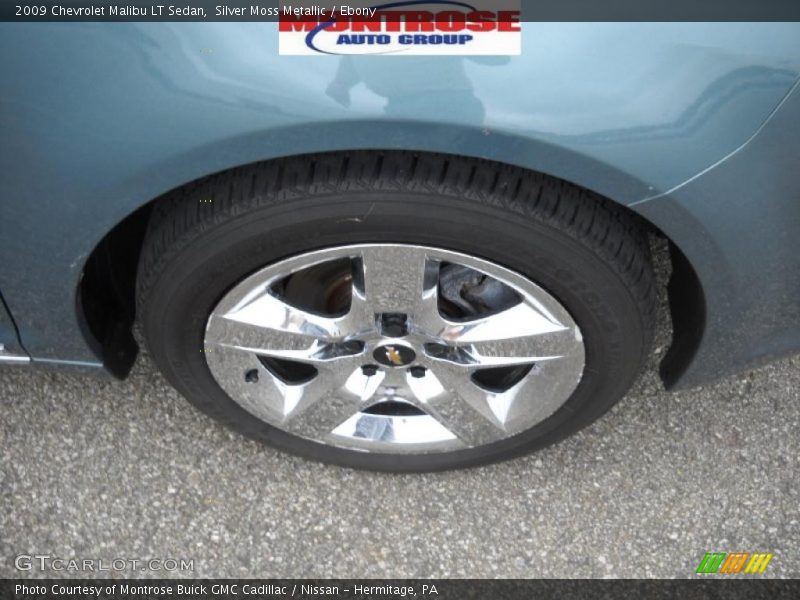 Silver Moss Metallic / Ebony 2009 Chevrolet Malibu LT Sedan