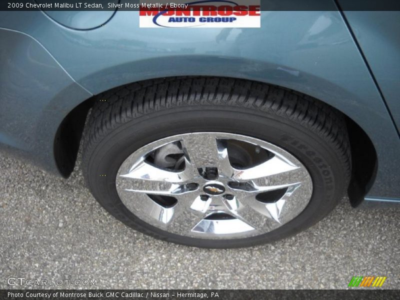 Silver Moss Metallic / Ebony 2009 Chevrolet Malibu LT Sedan