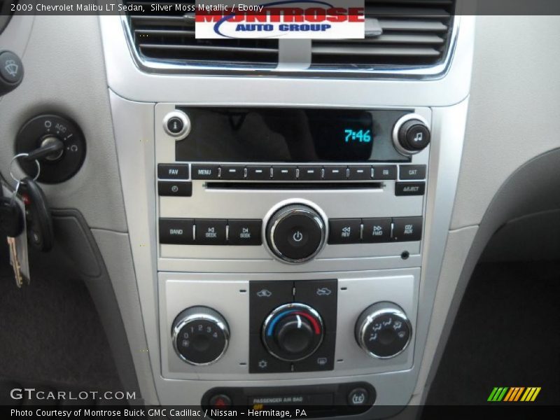 Silver Moss Metallic / Ebony 2009 Chevrolet Malibu LT Sedan
