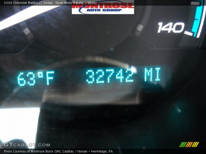 Silver Moss Metallic / Ebony 2009 Chevrolet Malibu LT Sedan