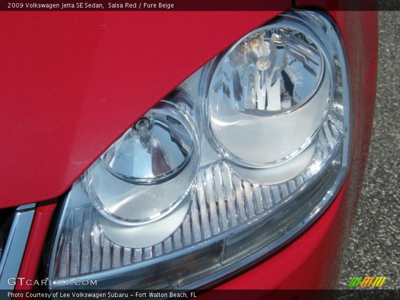Salsa Red / Pure Beige 2009 Volkswagen Jetta SE Sedan