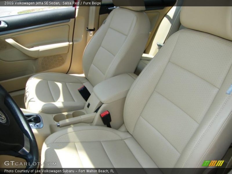 Salsa Red / Pure Beige 2009 Volkswagen Jetta SE Sedan