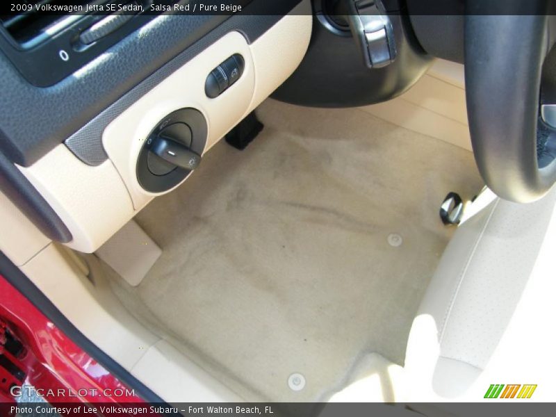Salsa Red / Pure Beige 2009 Volkswagen Jetta SE Sedan