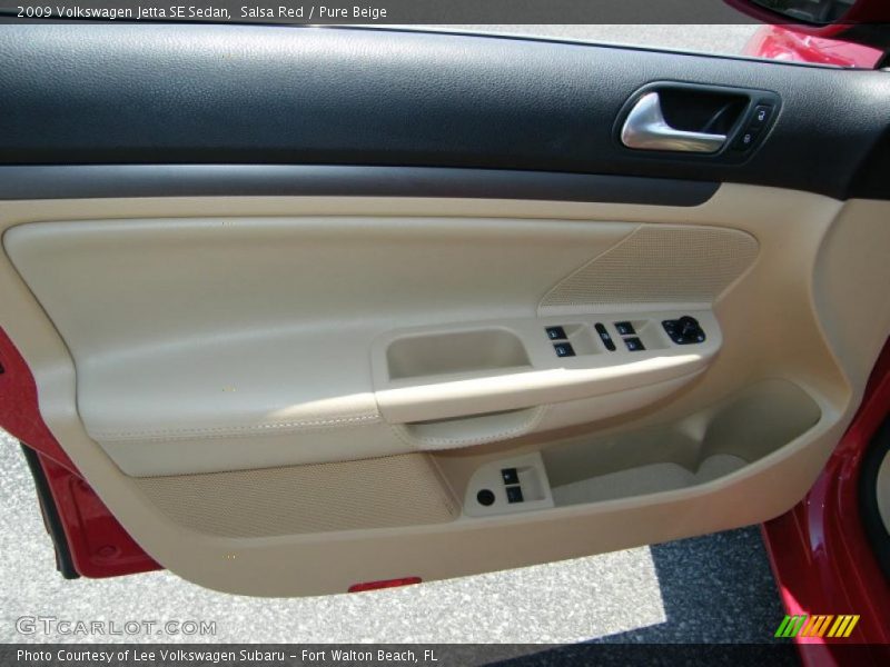 Salsa Red / Pure Beige 2009 Volkswagen Jetta SE Sedan