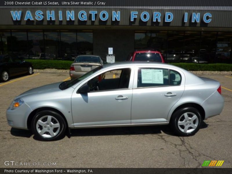 Ultra Silver Metallic / Gray 2008 Chevrolet Cobalt LS Sedan