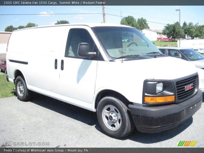 Summit White / Medium Pewter 2003 GMC Savana Van 1500 Cargo