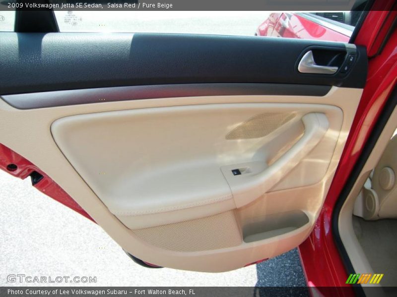 Salsa Red / Pure Beige 2009 Volkswagen Jetta SE Sedan