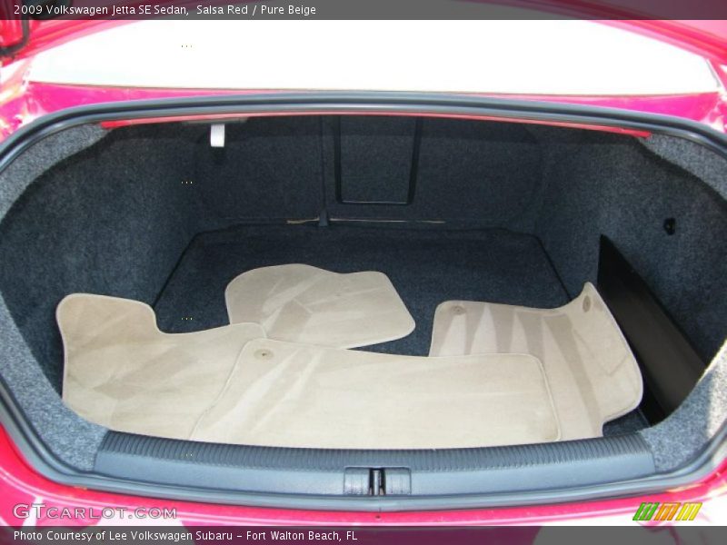 Salsa Red / Pure Beige 2009 Volkswagen Jetta SE Sedan