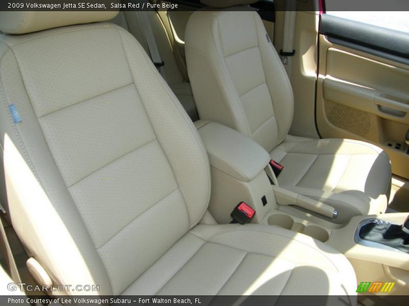 Salsa Red / Pure Beige 2009 Volkswagen Jetta SE Sedan