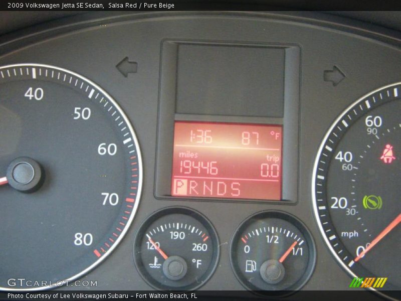 Salsa Red / Pure Beige 2009 Volkswagen Jetta SE Sedan