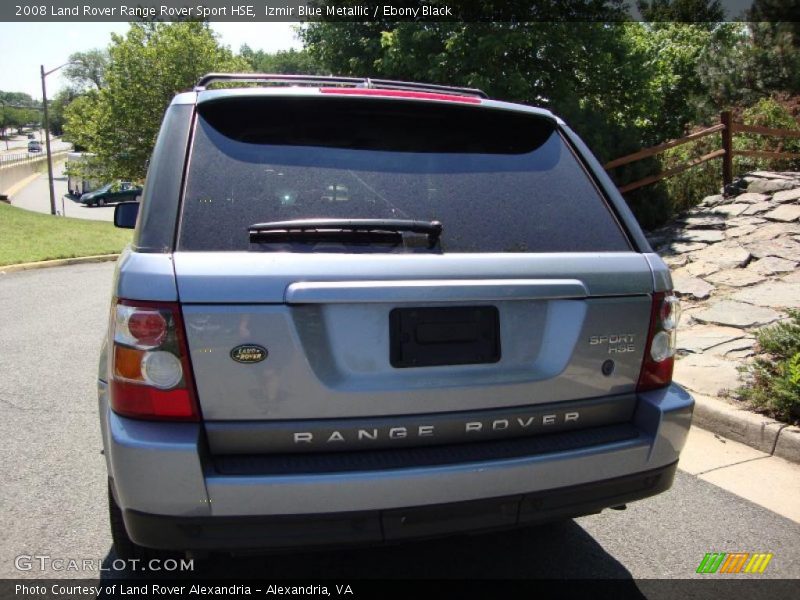 Izmir Blue Metallic / Ebony Black 2008 Land Rover Range Rover Sport HSE