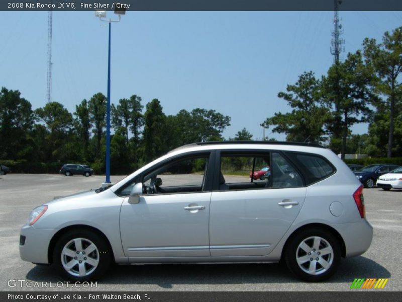 Fine Silver / Gray 2008 Kia Rondo LX V6