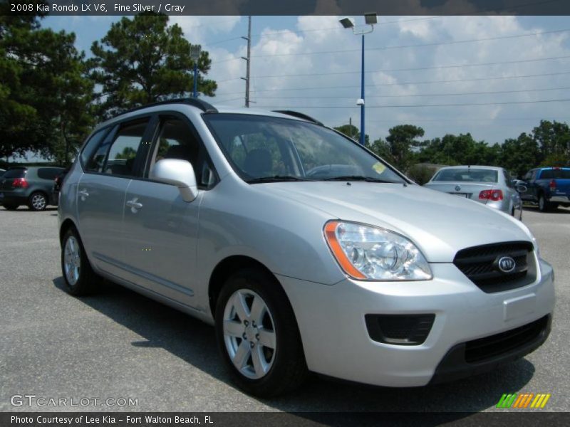 Fine Silver / Gray 2008 Kia Rondo LX V6