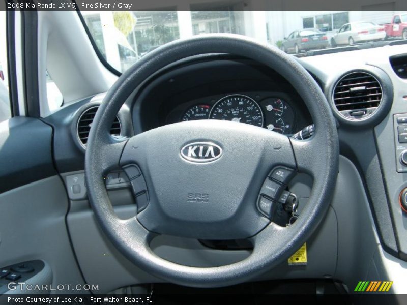 Fine Silver / Gray 2008 Kia Rondo LX V6