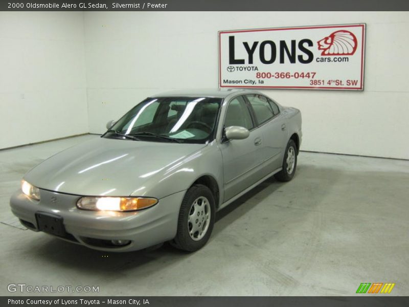 Silvermist / Pewter 2000 Oldsmobile Alero GL Sedan