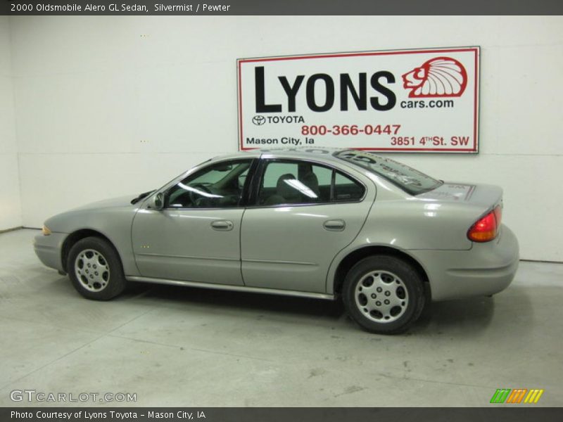 Silvermist / Pewter 2000 Oldsmobile Alero GL Sedan