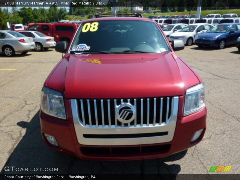 Vivid Red Metallic / Black 2008 Mercury Mariner I4 4WD