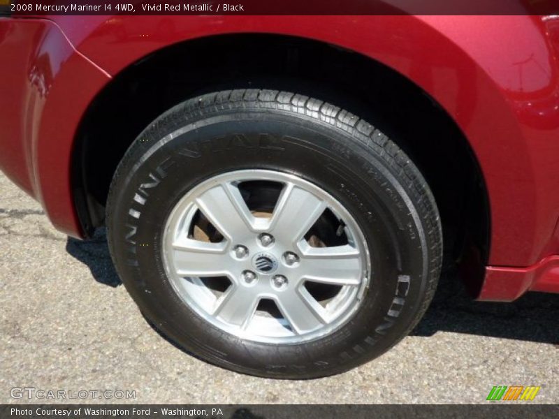 Vivid Red Metallic / Black 2008 Mercury Mariner I4 4WD