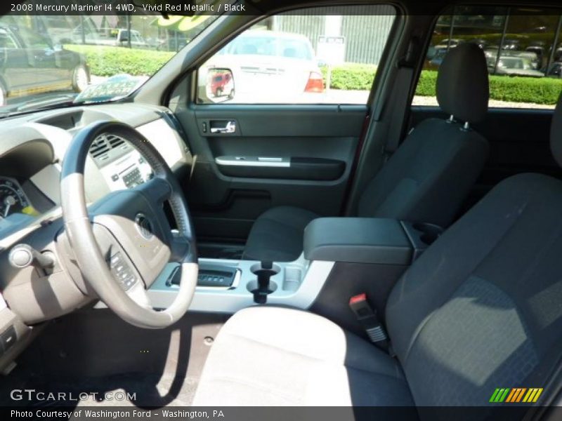 Vivid Red Metallic / Black 2008 Mercury Mariner I4 4WD