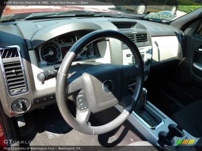 Vivid Red Metallic / Black 2008 Mercury Mariner I4 4WD