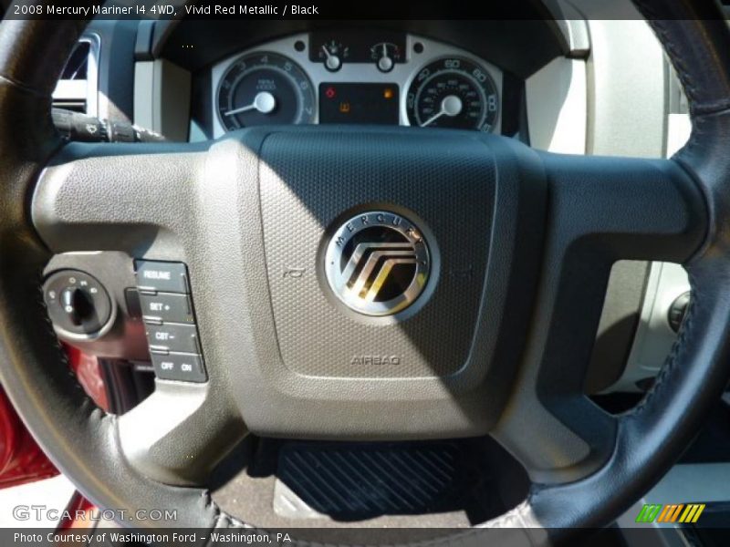 Vivid Red Metallic / Black 2008 Mercury Mariner I4 4WD