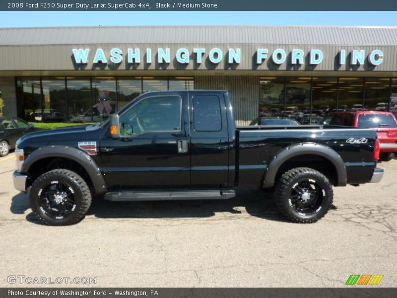 Black / Medium Stone 2008 Ford F250 Super Duty Lariat SuperCab 4x4