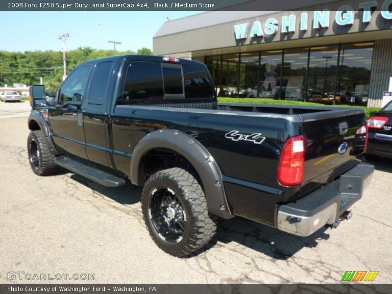 Black / Medium Stone 2008 Ford F250 Super Duty Lariat SuperCab 4x4
