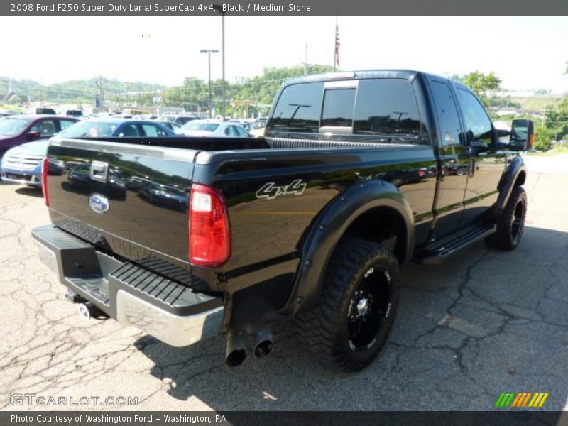 Black / Medium Stone 2008 Ford F250 Super Duty Lariat SuperCab 4x4