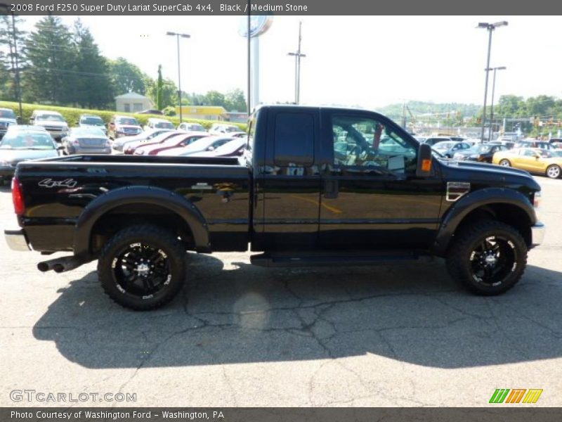 Black / Medium Stone 2008 Ford F250 Super Duty Lariat SuperCab 4x4