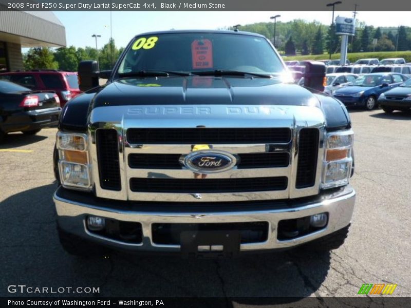 Black / Medium Stone 2008 Ford F250 Super Duty Lariat SuperCab 4x4