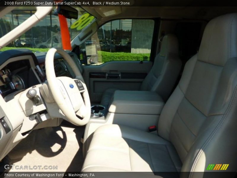 Black / Medium Stone 2008 Ford F250 Super Duty Lariat SuperCab 4x4
