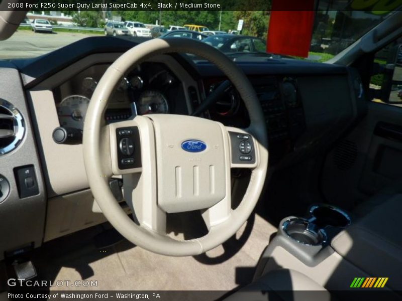 Black / Medium Stone 2008 Ford F250 Super Duty Lariat SuperCab 4x4
