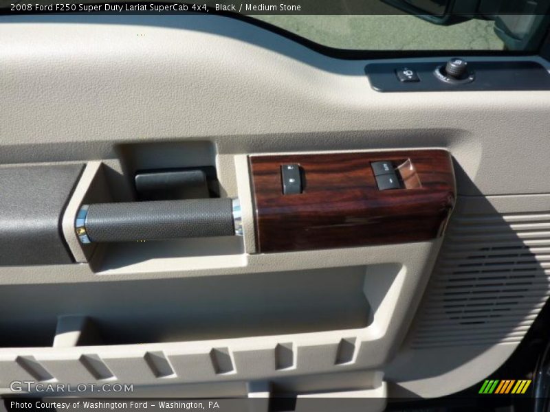 Black / Medium Stone 2008 Ford F250 Super Duty Lariat SuperCab 4x4