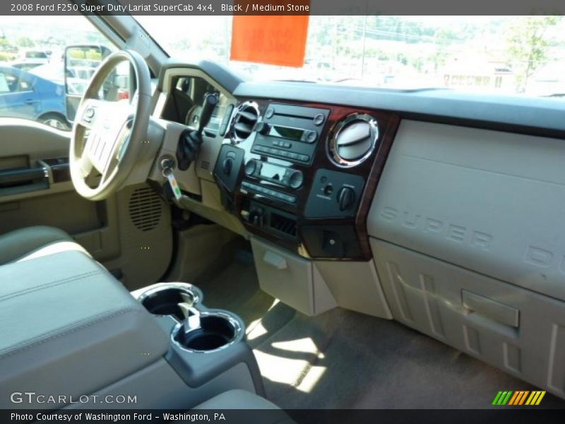 Black / Medium Stone 2008 Ford F250 Super Duty Lariat SuperCab 4x4