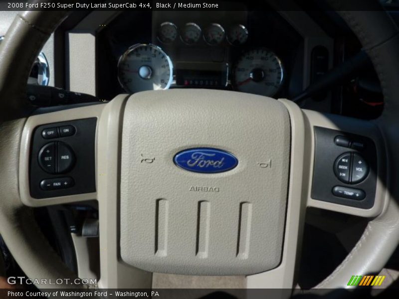 Black / Medium Stone 2008 Ford F250 Super Duty Lariat SuperCab 4x4