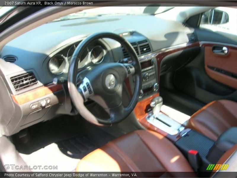 Black Onyx / Morocco Brown 2007 Saturn Aura XR